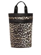 Ganni - Leopard-print Shell Tote Bag - Womens - Leopard