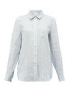 Matchesfashion.com Weekend Max Mara - Francis Shirt - Womens - Blue White