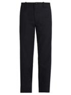 Y's By Yohji Yamamoto Mid-rise Slim-leg Cotton Trousers