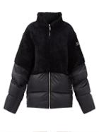 Matchesfashion.com Moncler + Rick Owens - Coyote Shearling And Quilted Down Jacket - Womens - Black