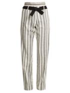 Vanessa Bruno Iwen High-rise Striped Cotton Trousers