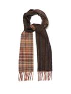 Matchesfashion.com Paul Smith - Signature Stripe And Check Wool Scarf - Mens - Multi
