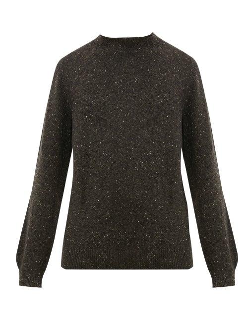 Matchesfashion.com A.p.c. - Cavan Flecked Wool Sweater - Mens - Khaki