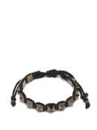 Matchesfashion.com Valentino Garavani - Rockstud Woven Bracelet - Womens - Black