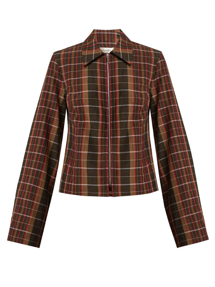 Wales Bonner Checked Wool Jacket