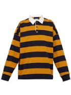 Matchesfashion.com Wooyoungmi - Striped Jersey Rugby Shirt - Mens - Navy Multi