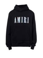 Amiri - Paisley Logo-print Hooded Sweatshirt - Mens - Black