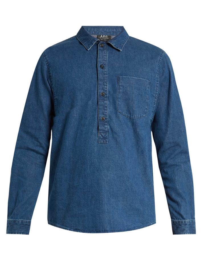 A.p.c. Duke Cotton-denim Shirt