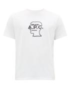 Matchesfashion.com A.p.c. - X Brain Dead Logo Embroidered Cotton T Shirt - Mens - White