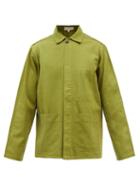 Smr Days - Arpoador Cotton-herringbone Jacket - Mens - Light Green