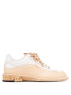 Matchesfashion.com Peterson Stoop - Wavey Cork Recycled Leather Trainers - Womens - Tan White