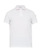 Matchesfashion.com Moncler - Maglia Logo Appliqu Cotton Piqu Polo Shirt - Mens - White