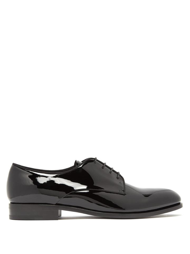 Giorgio Armani Vernice Patent-leather Derby Shoes