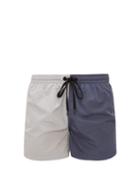 Matchesfashion.com Everest Isles - Colourblock Swim Shorts - Mens - Silver