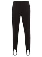 Matchesfashion.com Bogner - Elaine Stirrup Ankle Technical Twill Ski Leggings - Womens - Black