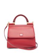 Matchesfashion.com Dolce & Gabbana - Sicily Small Leather Bag - Womens - Red