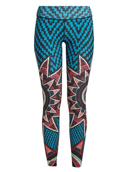 Mara Hoffman Starbasket-print Performance Leggings