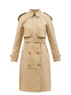 Ladies Rtw Burberry - Wacton Cotton-gabardine Trench Coat - Womens - Beige