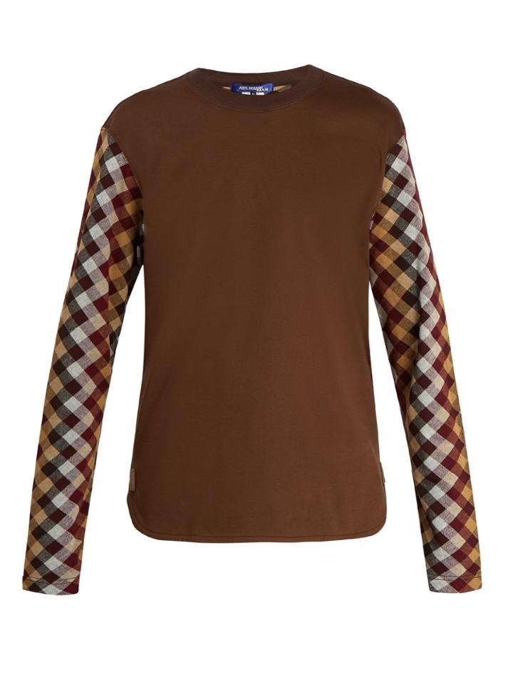 Junya Watanabe X Carhartt Diamond-jacquard Long-sleeved T-shirt