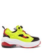 Matchesfashion.com Maison Margiela - X Reebok Tabi Instapump Fury Leather Trainers - Mens - Black Yellow