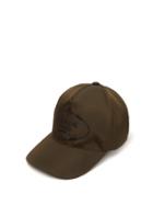Matchesfashion.com Prada - Logo Embroidered Nylon Cap - Mens - Khaki