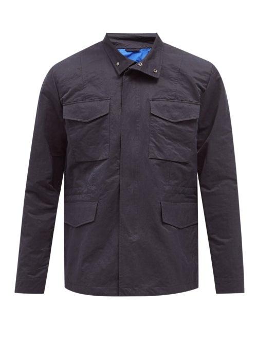 Mens Rtw Paul Smith - Artist-stripe Packet Shell Field Jacket - Mens - Navy