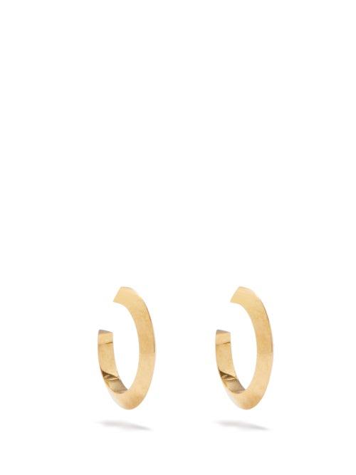 Sophie Buhai - Ridge 18kt Gold-vermeil Hoop Earrings - Womens - Gold