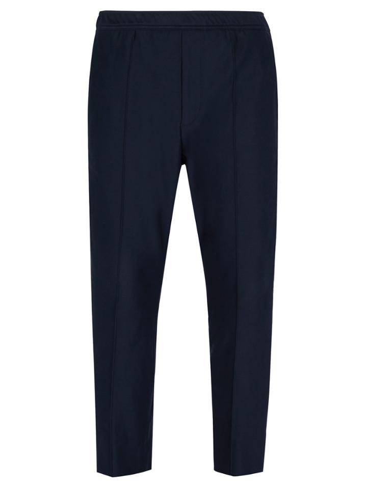 Gucci Logo-intarsia Cotton-twill Track Pants