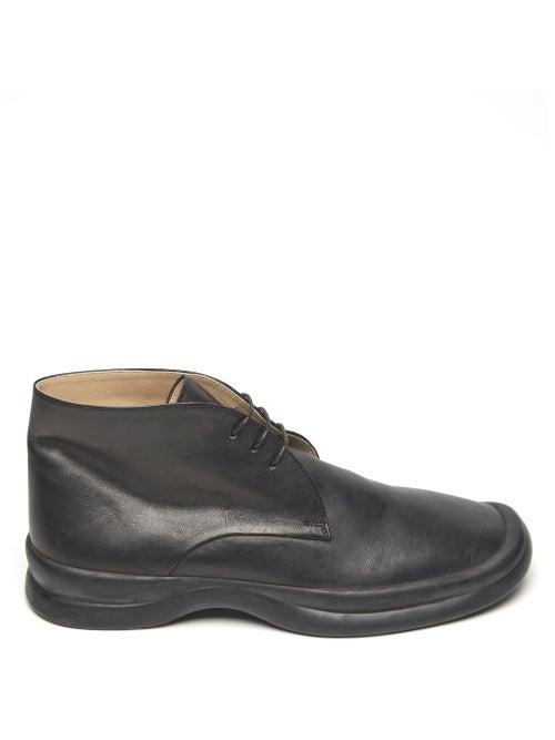 The Row - Town Leather Boots - Womens - Black