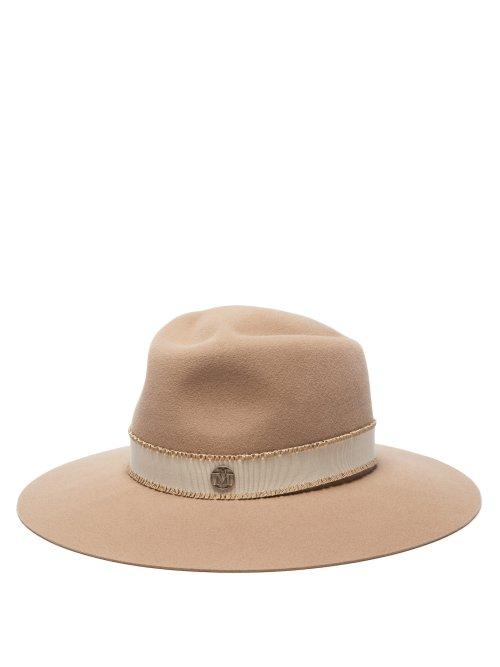 Matchesfashion.com Maison Michel - Charles Felt Fedora Hat - Womens - Beige