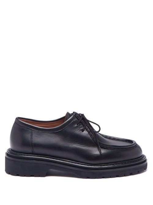 Legres - 19 Lace-up Leather Derby Shoes - Womens - Black