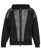 Matchesfashion.com Fendi - Mesh And Jersey Hooded Sweatshirt - Mens - Black