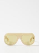 Port Tanger - X Vanessa Reid Kuky Aviator Sunglasses - Womens - Cream Multi