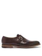 Matchesfashion.com O'keeffe - Monk Strap Leather Shoes - Mens - Dark Brown