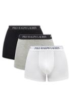 Polo Ralph Lauren - Pack Of Three Logo-jacquard Boxer Briefs - Mens - Multi