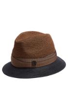 Maison Michel Ygor Hemp-straw Trilby Hat