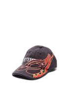 Matchesfashion.com Vetements - Flame Embroidered Cotton Baseball Cap - Mens - Black