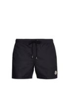 Matchesfashion.com Moncler - Logo Appliqu Swim Shorts - Mens - Navy