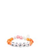 Matchesfashion.com Lauren Rubinski - Happy Beaded Bracelet - Womens - Orange