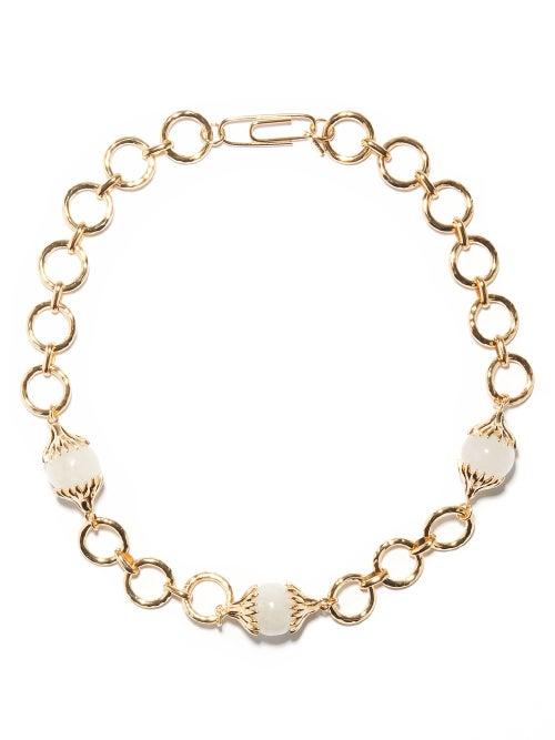 Aurlie Bidermann - Xena Rock Crystal & 18kt Gold-plated Bracelet - Womens - Gold Multi