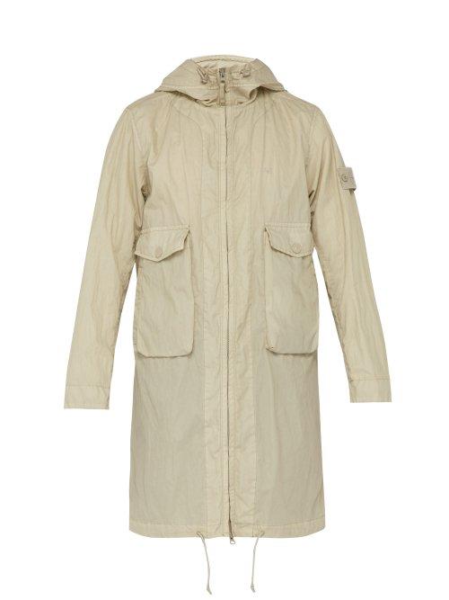 Matchesfashion.com Stone Island - Technical Cotton Blend Parka - Mens - Beige
