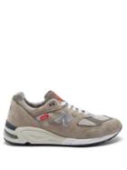New Balance - 990vs2 Mesh And Suede Trainers - Mens - Grey