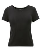 Ladies Lingerie About - Round-neck Jersey T-shirt - Womens - Black