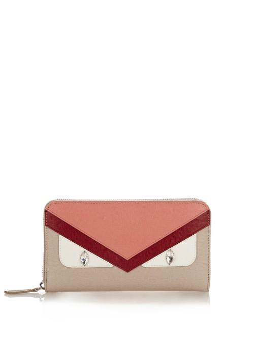 Fendi Crayons Bag Bugs Zip-around Wallet