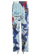 Matchesfashion.com Vetements - Anime Print Cotton Trousers - Mens - Blue