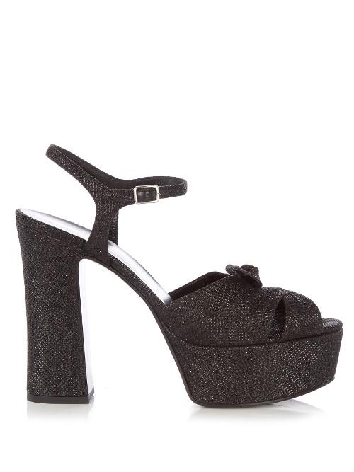 Saint Laurent Candy Metallic Platform Sandals