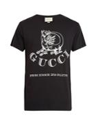 Gucci Dragon-print Cotton T-shirt