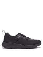Matchesfashion.com Prada - Logo Embellished Knitted Low Top Trainers - Mens - Black
