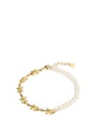 Ladies Jewellery Wilhelmina Garcia - Lady Elliot Pearl & 18kt Gold-vermeil Anklet - Womens - Pearl