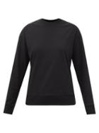 The Row - Gideon Long-sleeved Cotton-jersey T-shirt - Womens - Black